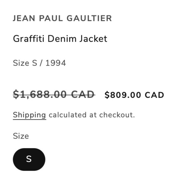 JEAN PAUL GAULTIER Graffiti Denim jacket in size S - Picture 3 of 13